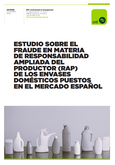 Portada de: Estudio sobre el fraude en materia de Responsabilidad Ampliada del Productor (RAP) de los envases domésticos puestos en el mercado español