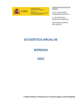 Portada de: Estadística de Biomasa