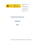 Portada de: Estadística Anual de Biomasa 2022