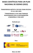 Portada de: Bases científicas para un Plan nacional de ozono (2022)