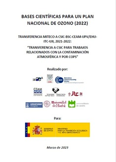 Bases científicas para un Plan Nacional de Ozono (2022)
