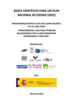 Bases científicas para un Plan Nacional de Ozono (2022)