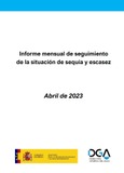Portada de: Informe Mensual de la Situación de Sequía y Escasez Enero