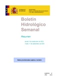 Portada de: Boletín hidrológico Semanal nº 21 año 2024