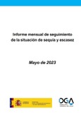 Portada de: Informe Mensual de la Situación de Sequía y Escasez Mayo 2023