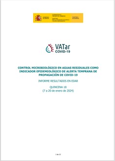 Control Microbiológico en Aguas residuales como Indicador Epidemiológico de Alerta Temprana de Propagación de COVID-19. Informe Resultados en EDAR