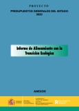 Portada de: Presupuestos generales del Estado 2023. Informe de alineamiento con la Transición Ecológica