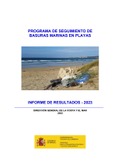 Portada de: Programa de seguimiento de basuras marinas en playas