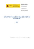 Portada de: Estadística anual de Consumo Energético Residencial 2023