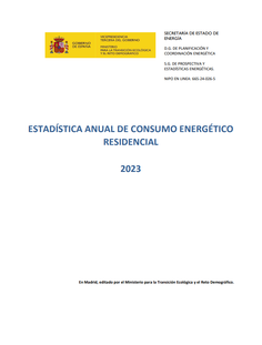 Estadística Anual de Consumo Energético Residencial