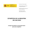 Portada de: Estadística anual de la Industria del Gas 2024