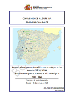 Avance del Comportamiento Hidrometeorológico en las Cuencas Hidrográficas Hispano-Portuguesas durante el Año Hidrológico. Estaciones de Control Españolas