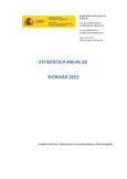 Portada de: Estadística anual de Biomasa 2023