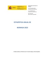 Estadística anual de Biomasa 2023