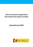 Portada de: Informe Mensual de la Situación de Sequía y Escasez (2025)