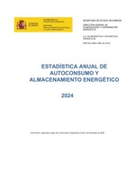 Estadística anual de Autoconsumo y Almacenamiento Energético 2024