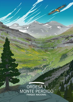 Ilustraciones de la Red de Parques Nacionales. Ordesa y Monte Perdido