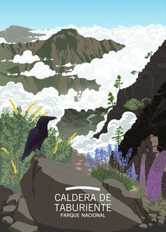 Ilustraciones de la Red de Parques Nacionales. Caldera de Taburiente
