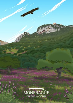 Ilustraciones de la Red de Parques Nacionales. Monfragüe