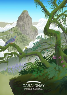 Ilustraciones de la Red de Parques Nacionales. Garajonay