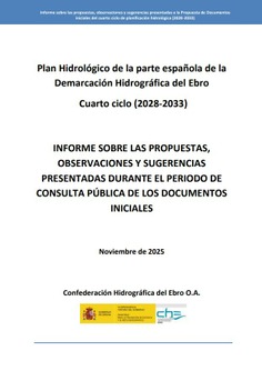 Plan hidrológico de la demarcación hidrográfica del Ebro, cuarto ciclo (2028-2033)