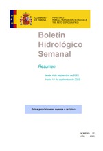 Boletín hidrológico Semanal nº 20 año 2024