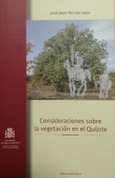 Consideraciones sobre la vegetación en el Quijote