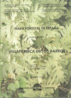 Mapa forestal de España. Villafranca de los Barros. Hoja 3­9
