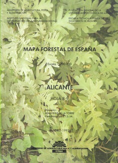 Mapa forestal de España. Alicante. Hoja 8-9
