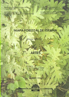 Mapa forestal de España. Artíes. Hoja 9­2