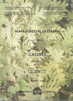 Mapa forestal de España. Cáceres. Hoja 3­7