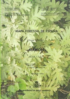 Mapa forestal de España. Mahón. Hoja 11­6/7
