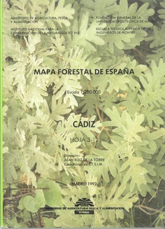 Mapa forestal de España. Cádiz. Hoja 3-12