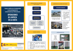 Operaciones de limpieza en la costa