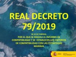 Real Decreto 79/2019, de 22 de febrero, por el que se regula el informe de compatibilidad y se establecen los criterios de compatibilidad con las estrategias marinas