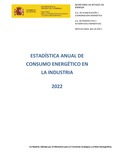 Portada de: Estadística Anual de Consumo Energético en la Industria 2023