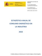 Estadística Anual de Consumo Energético en la Industria 2023