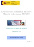 Portada de: Evolución de la reserva de nieve (Modelo hidrológico ASTER®) nº4 2024